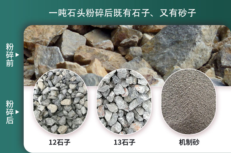 一噸石頭能出多少噸石子，石子破碎設備有哪些