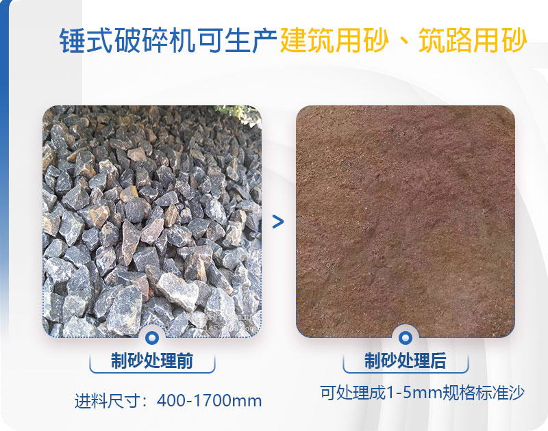 pcz1615重錘破可以制砂嗎，附現場視頻